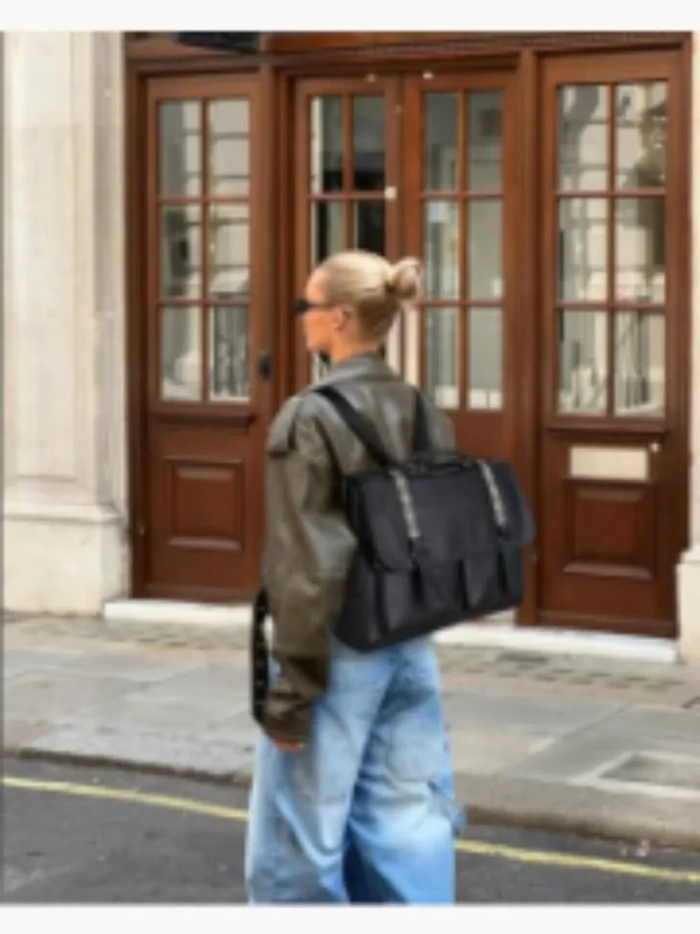 Large PU Leather Laptop Messenger Bag Satchel Crossbody Purse Work Travel